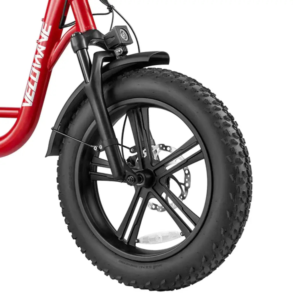 Velowave Prado S 750W 48V Fat Tire Commuter Electric Bike front fork