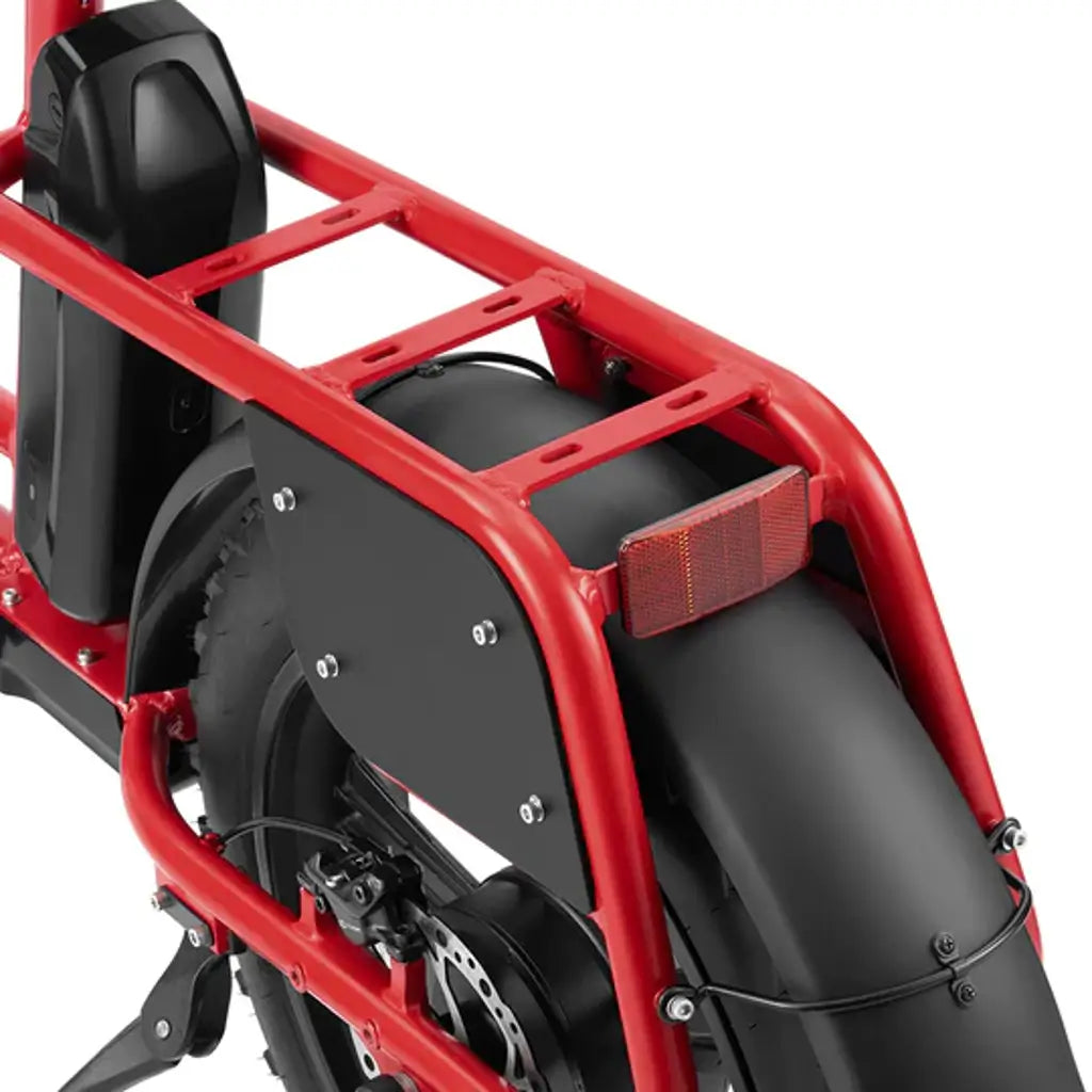 Velowave Prado S 750W 48V Fat Tire Commuter Electric Bike rear rack