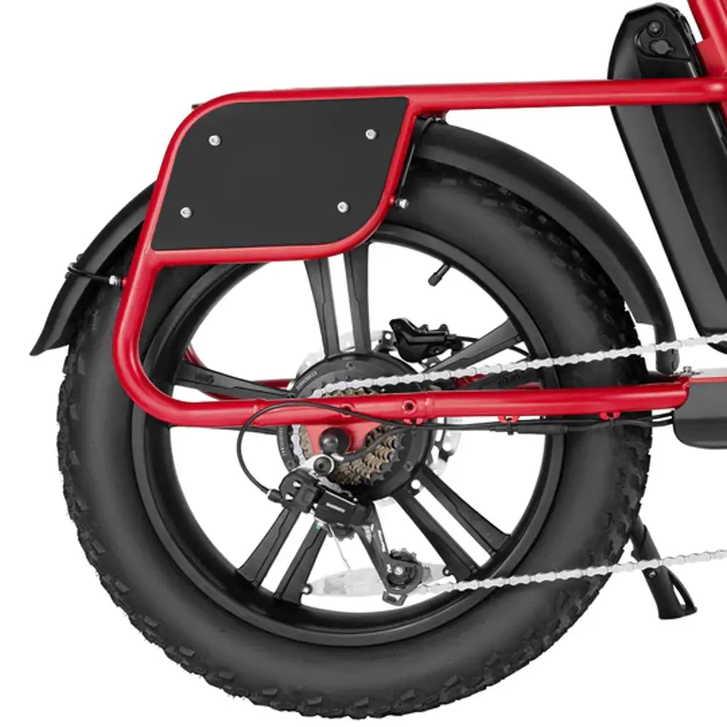 Velowave Prado S 750W 48V Fat Tire Commuter Electric Bike derailleur