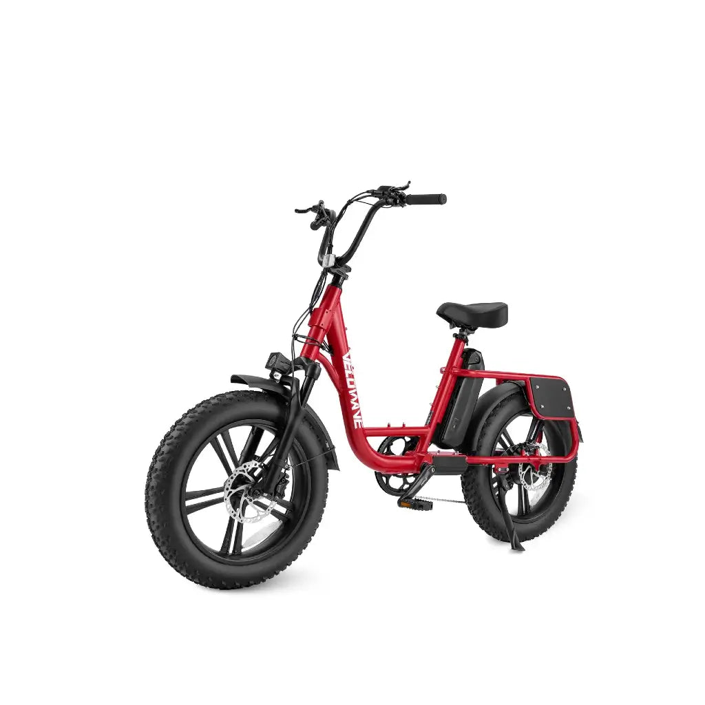 Velowave Prado S 750W 48V Fat Tire Commuter Electric Bike red left