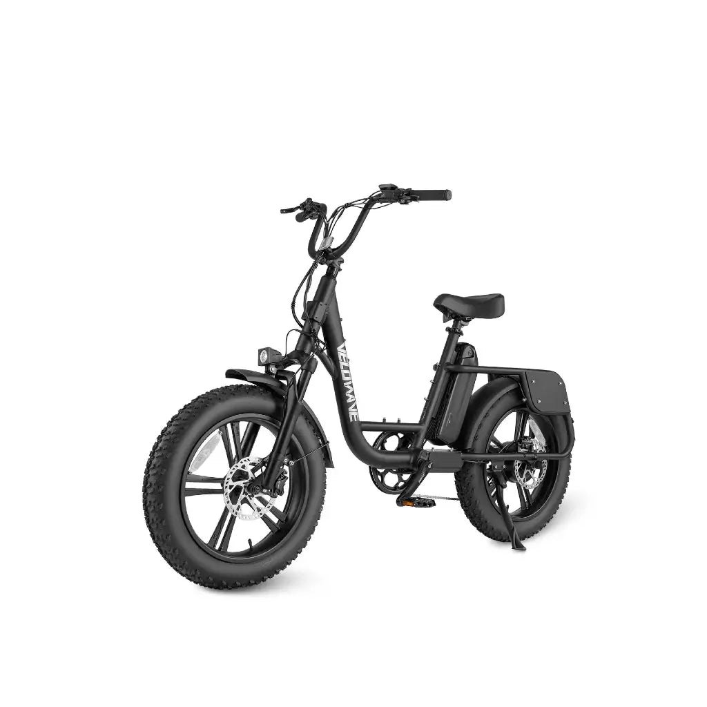 Velowave Prado S 750W 48V Fat Tire Commuter Electric Bike black left