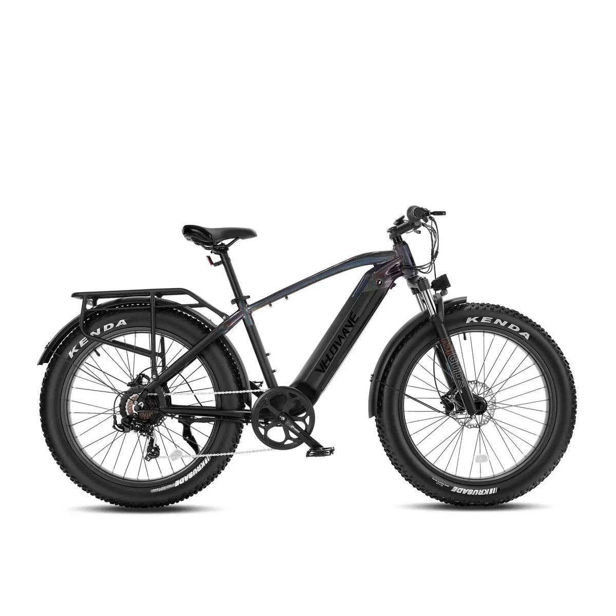 Velowave Ranger 750W 48V Fat Tire Electric Bike Star Black with Rack &amp; Fender