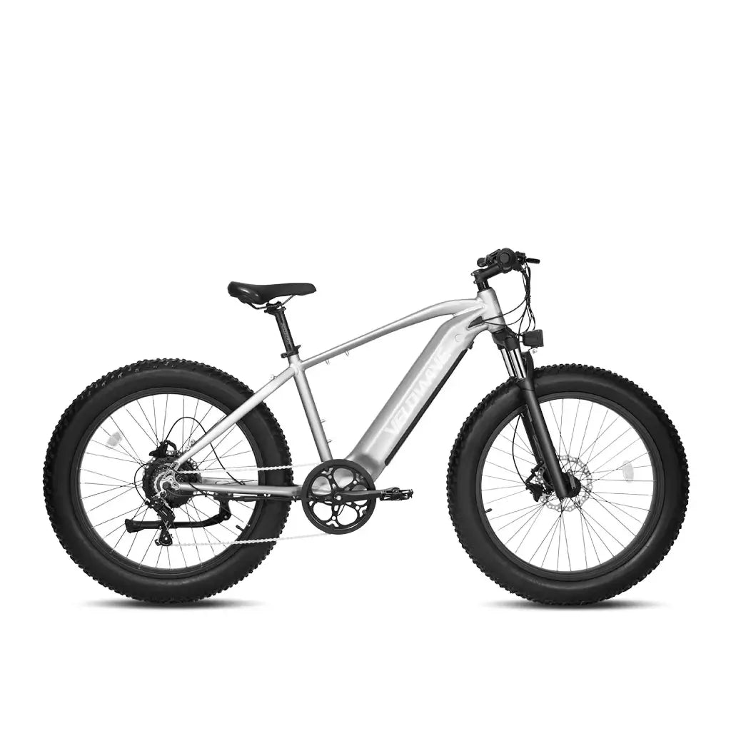 Velowave Ranger 750W 48V Fat Tire Electric Bike silver right side