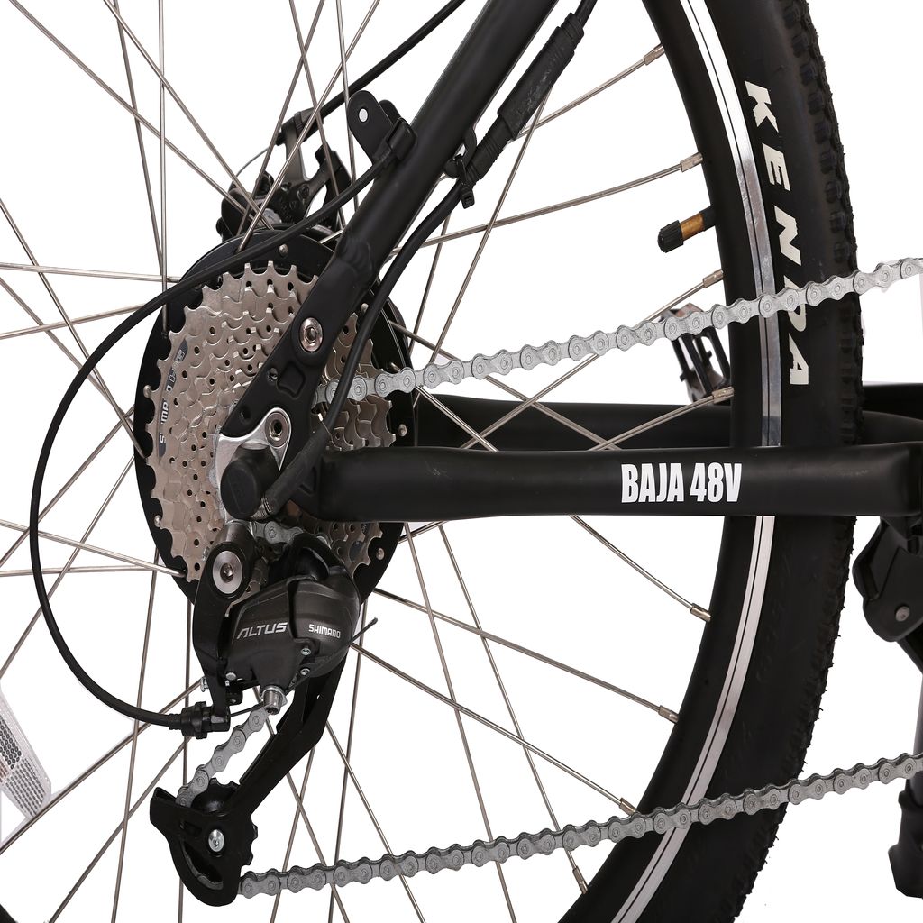 X Treme Baja 48V Folding Electric Mountain Bike Chain Zoom