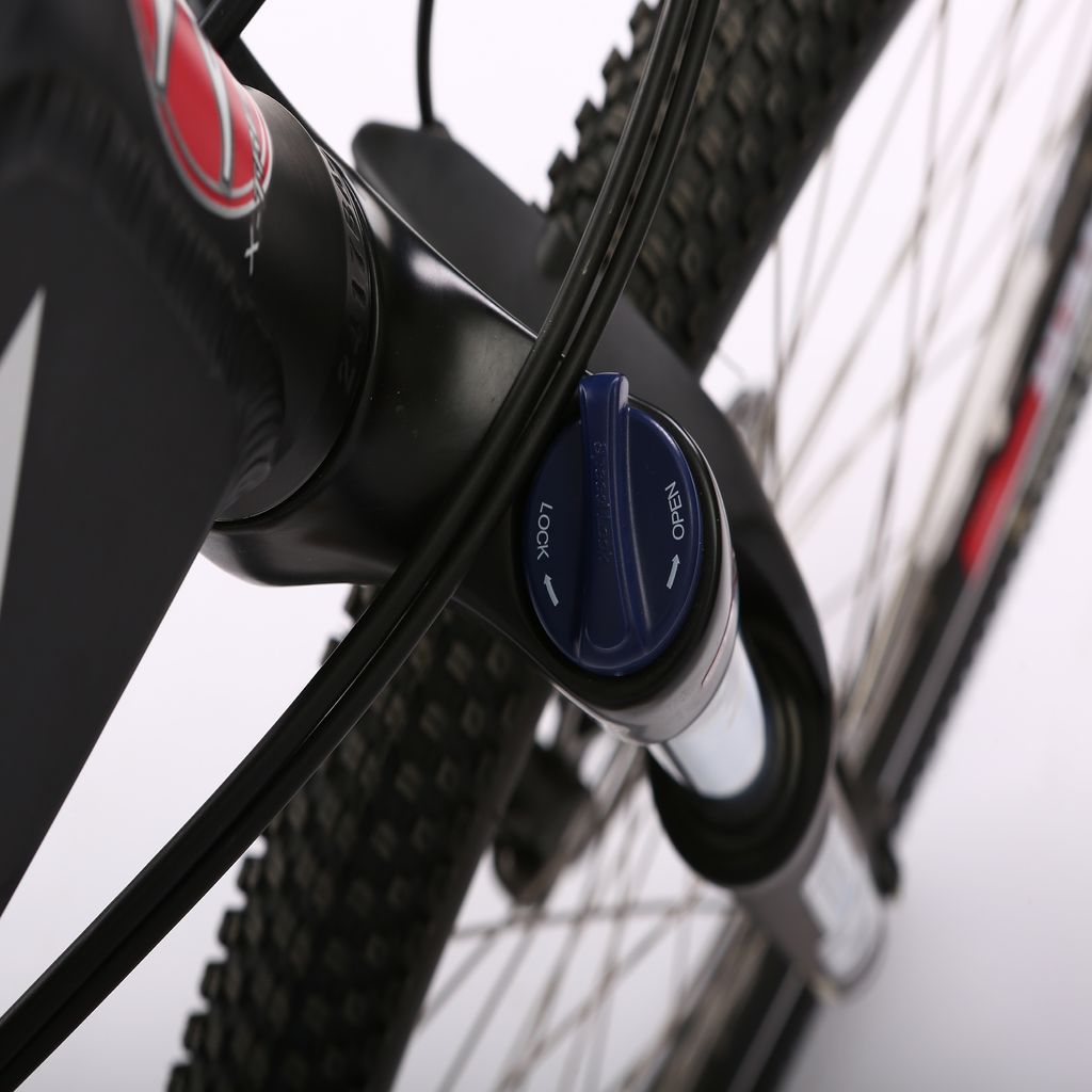 X Treme Baja 48V Folding Electric Mountain Bike Fork Lock Out Lever