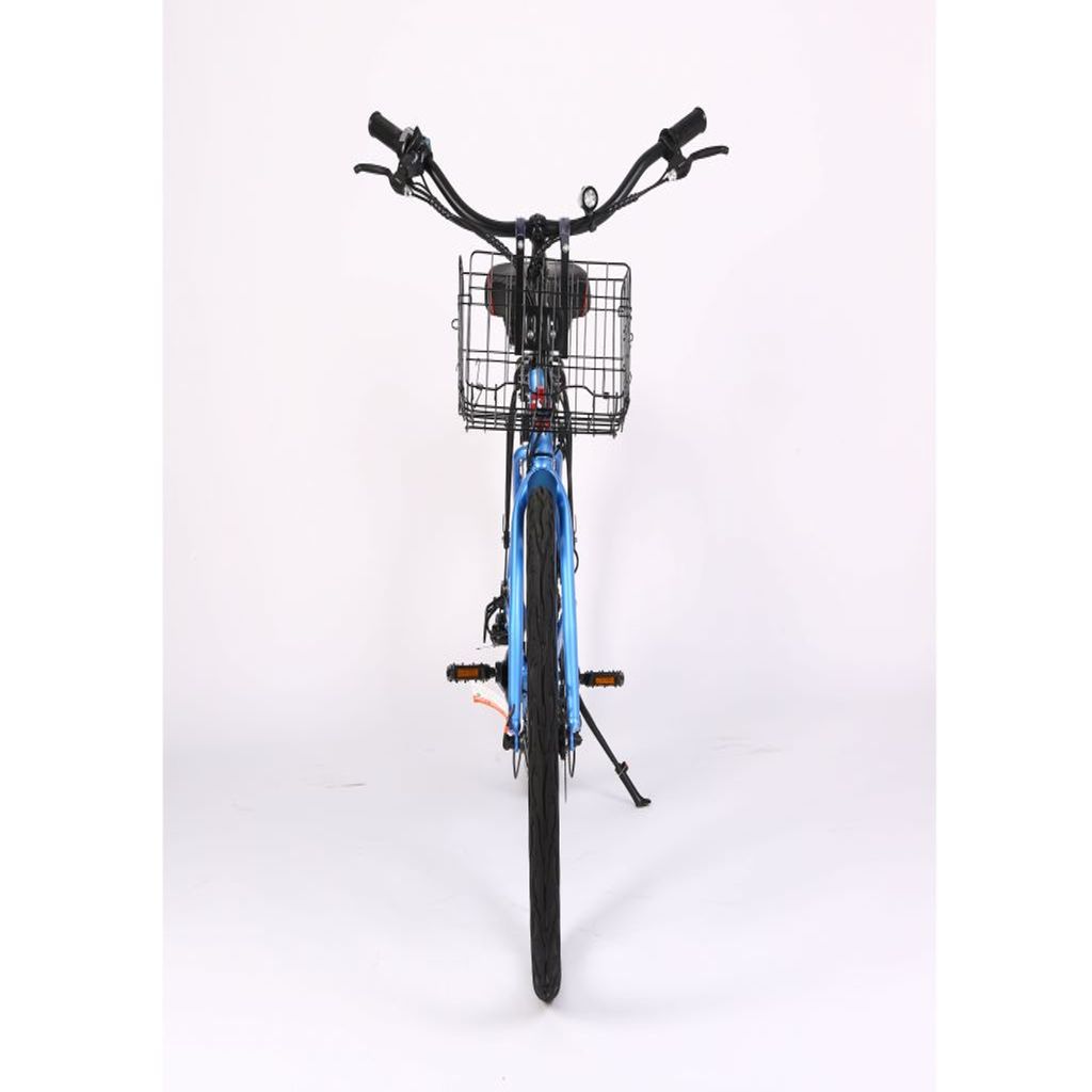 X Treme Malibu Elite 24V Step Through Beach Cruiser Bike Baby Blue -Front