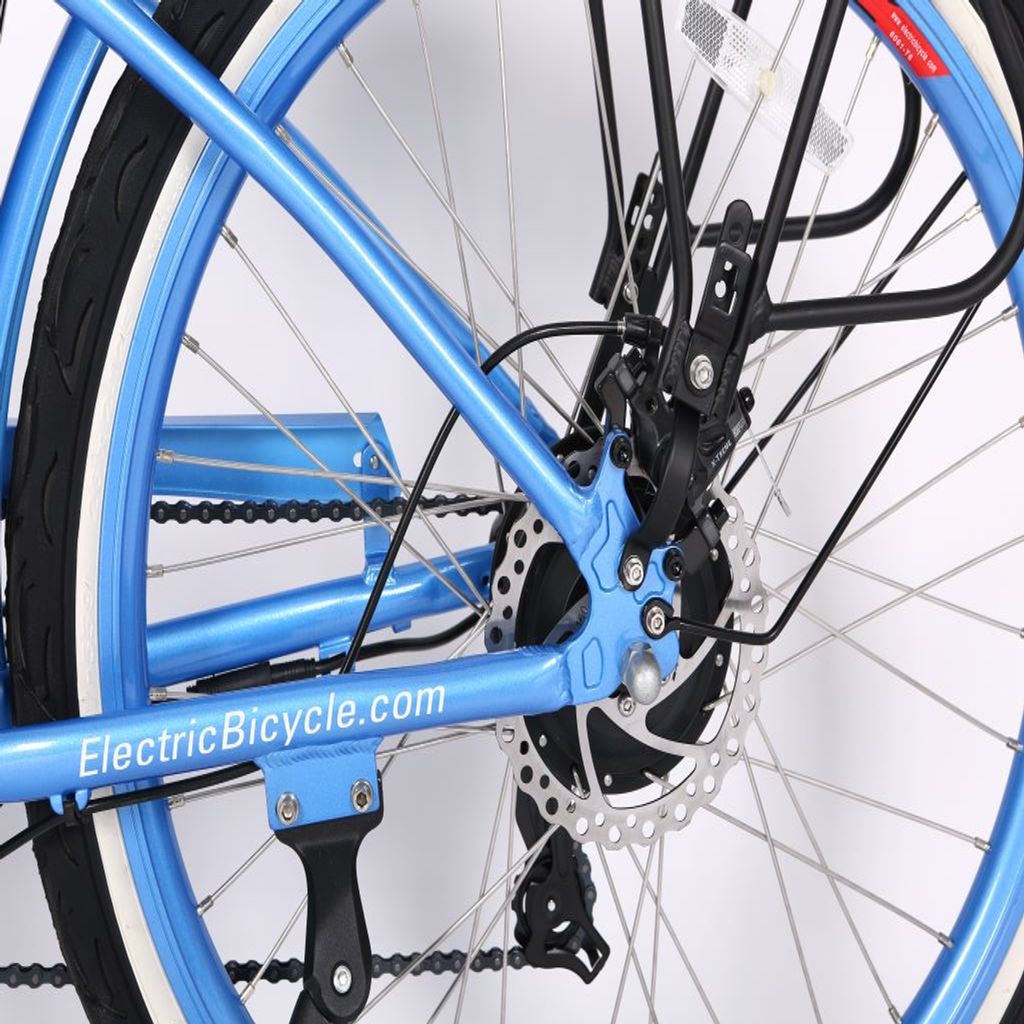 X Treme Malibu Elite 24V Step Through Beach Cruiser Bike Back Disk Brake