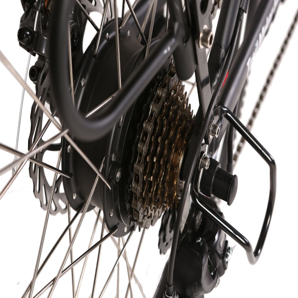 X Treme Trail Climber Elite 24V Step Thru Commuter Electric Bike Cogs