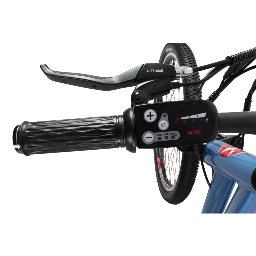 X-Treme Trail Climber Elite Max 350W 36V Step-Thru Mountain Electric Bike hand grip
