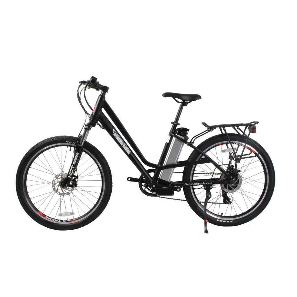 X-Treme Trail Climber Elite Max 350W 36V Step-Thru Mountain Electric Bike black left side