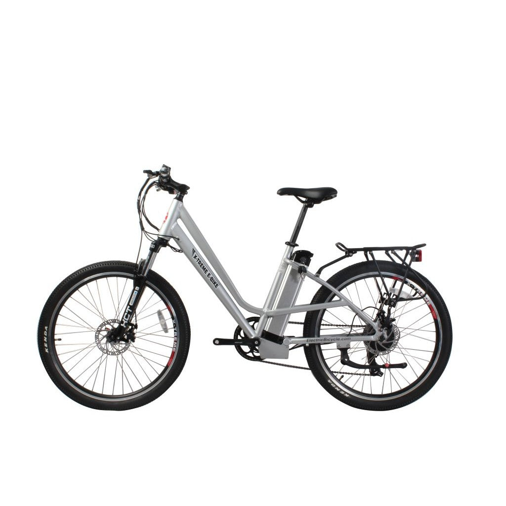 X-Treme Trail Climber Elite Max 350W 36V Step-Thru Mountain Electric Bike Aluminum left side