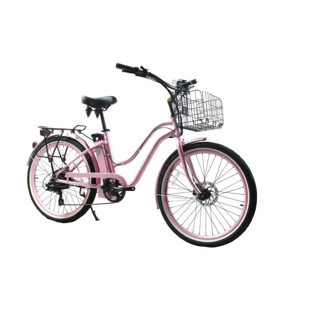  X-Treme Malibu Elite Max 36V Step-Through Beach Cruiser Electric Bike Specification-Pink