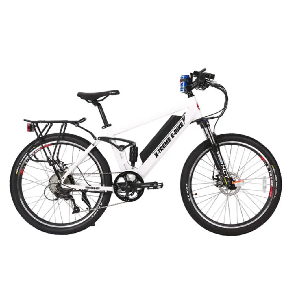 X-Treme Rubicon 500W 48V Mountain Electric Bike white right side