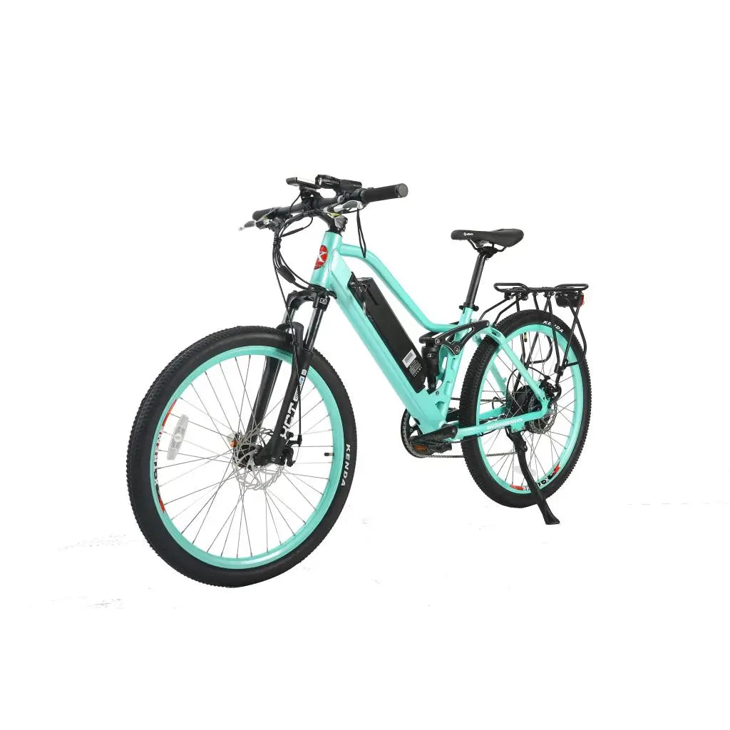 X-Treme Sedona 48V 500W Women&#39;s Step-Through Electric Mountain Bike green left