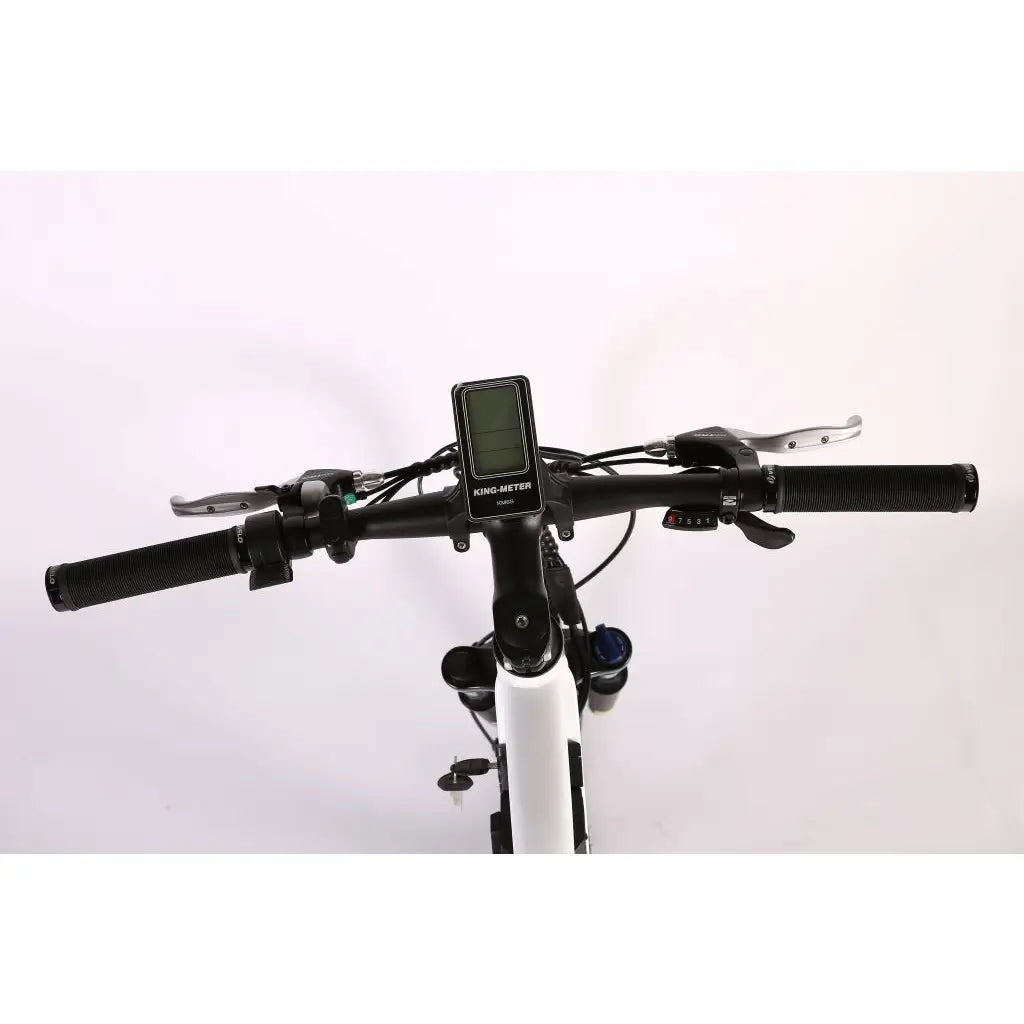 X-Treme Sedona 48V 500W Women&#39;s Step-Through Electric Mountain Bike white handlebar