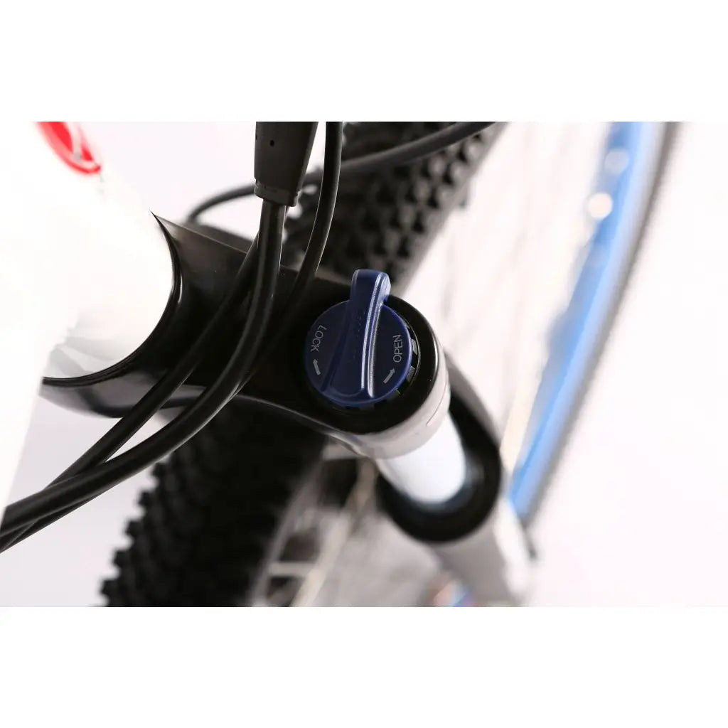 X-Treme Sedona 48V 500W Women&#39;s Step-Through Electric Mountain Bike front fork