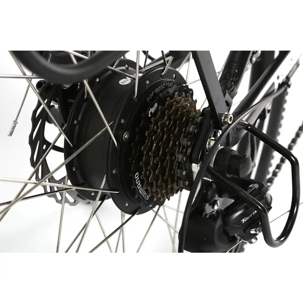 X-Treme X-Cursion Elite Max 36V 350W Folding Mountain Electric Bike gear