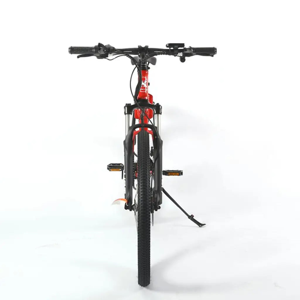 X-Treme X-Cursion Elite Max 36V 350W Folding Mountain Electric Bike red front view