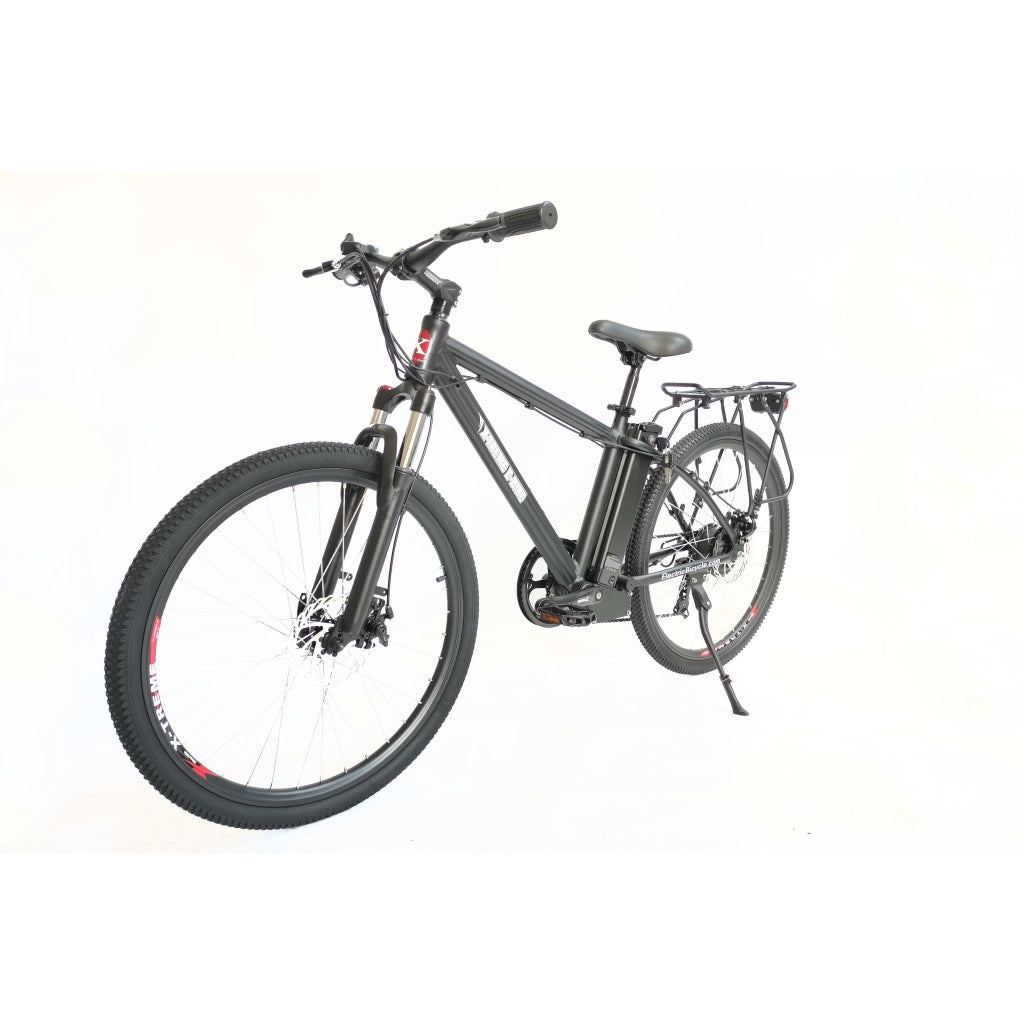 X-Treme TM-36 Electric 36 Volt Mountain Bike Black Left Angle