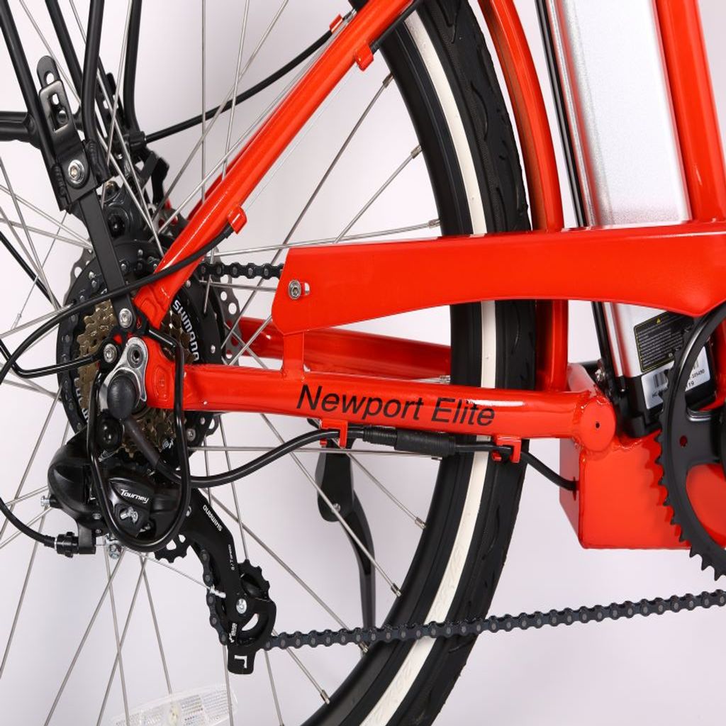 X-Treme Newport Elite 24V Beach Cruiser Electric Bike rear rims