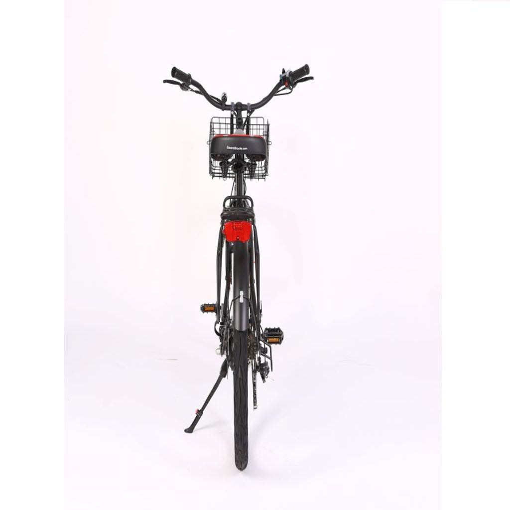 X-Treme Newport Elite 24V Beach Cruiser Electric Bike black rear