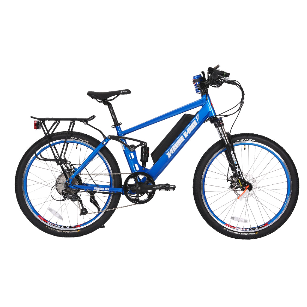 X-Treme Rubicon 500W 48V Mountain Electric Bike blue