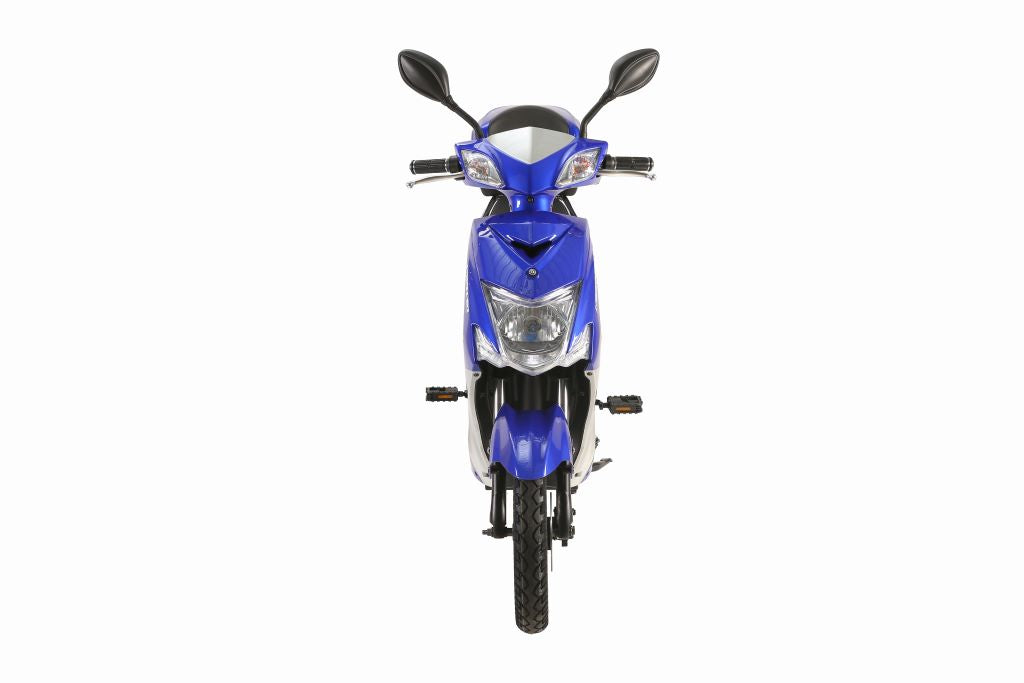 X-Treme Cabo 500W Cruiser Elite 48 Volt Electric Scooter - Blue - Front