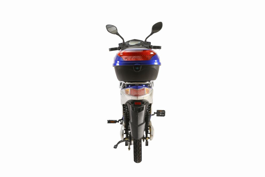 X-Treme Cabo 500W Cruiser Elite 48 Volt Electric Scooter - Blue - Rear