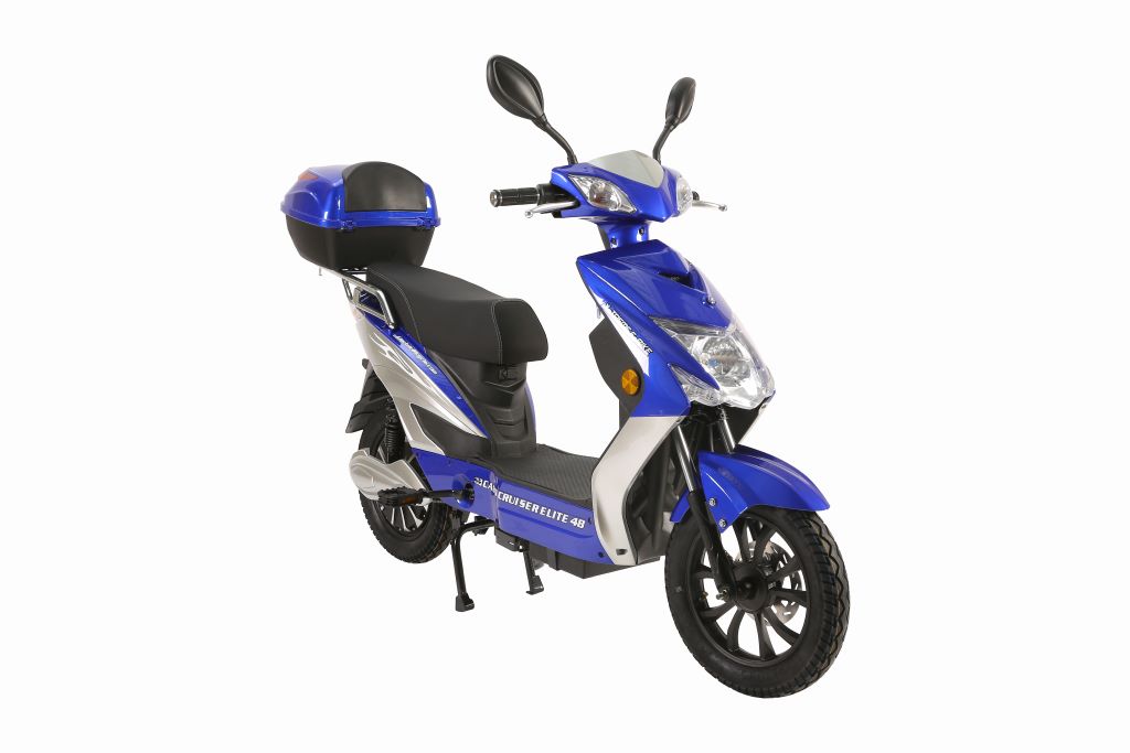 X-Treme Cabo 500W Cruiser Elite 48 Volt Electric Scooter - Blue - Right Angle