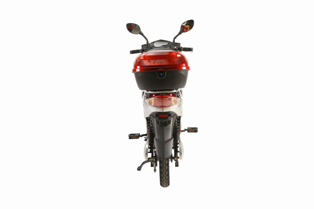 X-Treme Cabo 500W Cruiser Elite 48 Volt Electric Scooter - Red - Rear