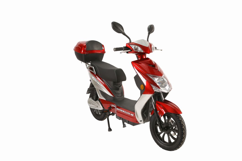 X-Treme Cabo 500W Cruiser Elite 48 Volt Electric Scooter - Red - Right Angle