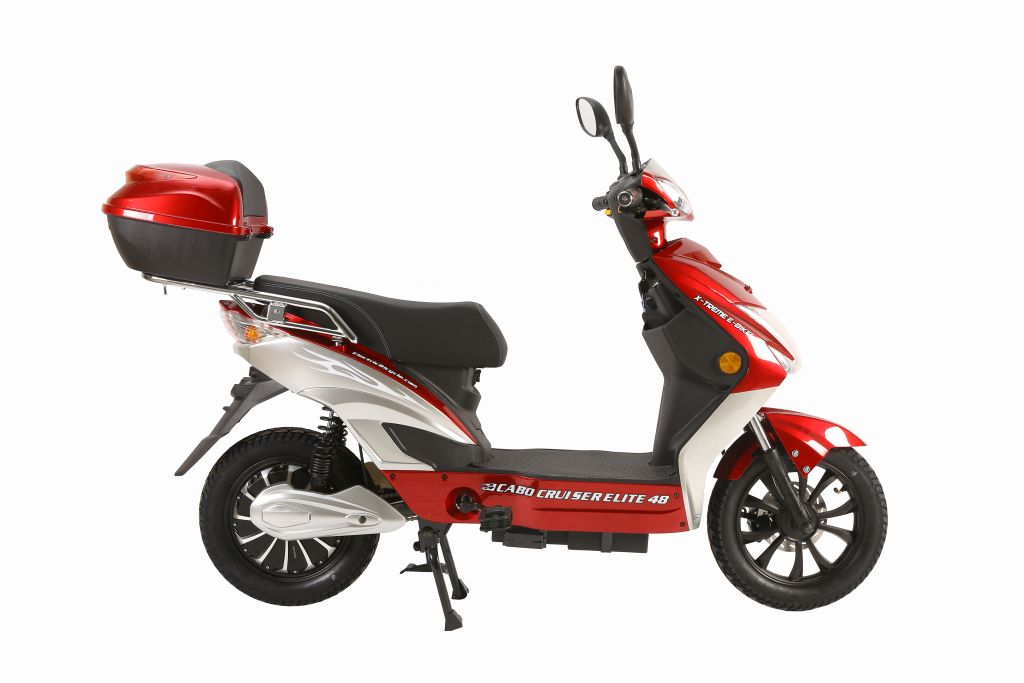 X-Treme Cabo 500W Cruiser Elite 48 Volt Electric Scooter - Red - Right Side