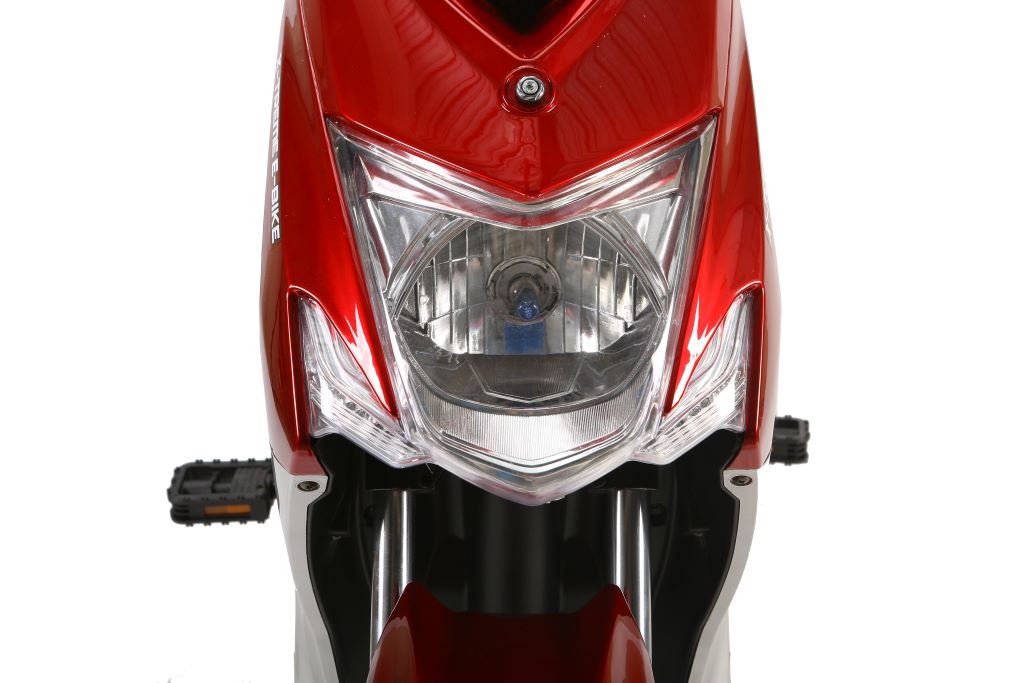 X-Treme Cabo 600 W Cruiser Elite Max 60 Volt Electric Scooter - Red - Headlight