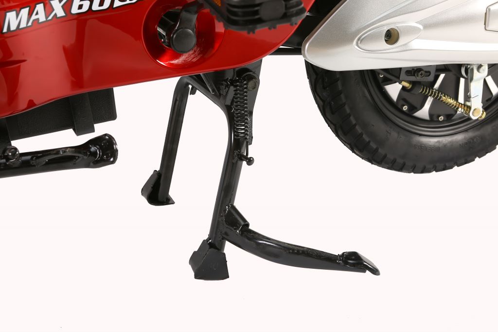 X-Treme Cabo 600 W Cruiser Elite Max 60 Volt Electric Scooter - Red - Center Stand