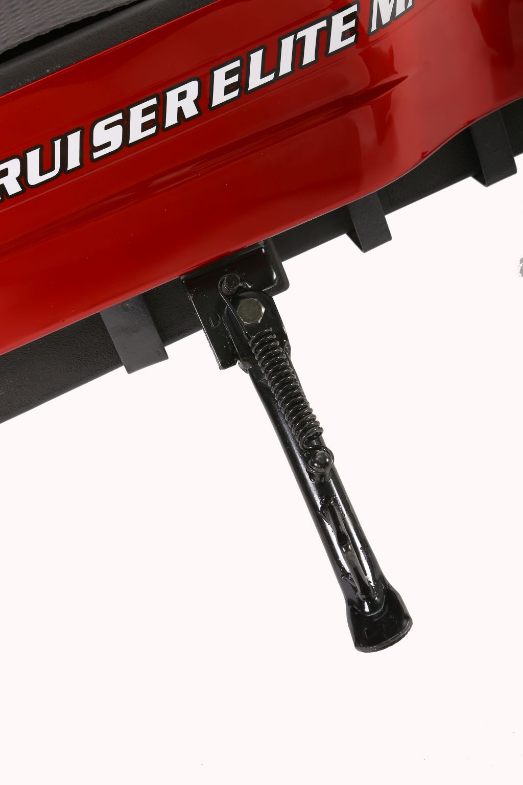 X-Treme Cabo 500W Cruiser Elite 48 Volt Electric Scooter - Red - Side Stand