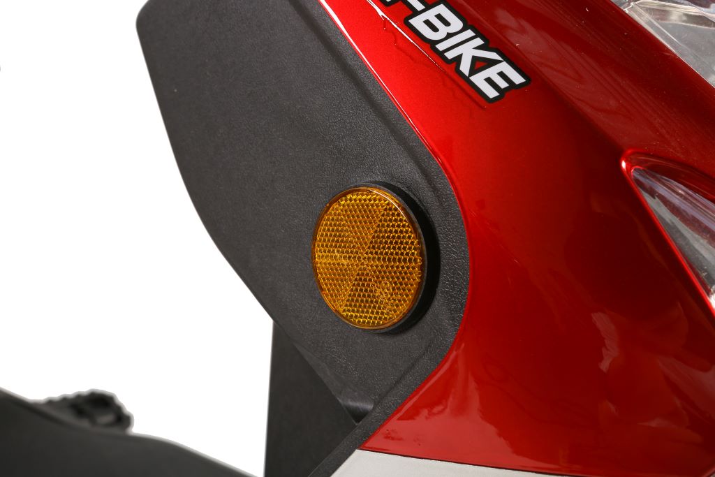 X-Treme Cabo 600 W Cruiser Elite Max 60 Volt Electric Scooter - Red - Reflector