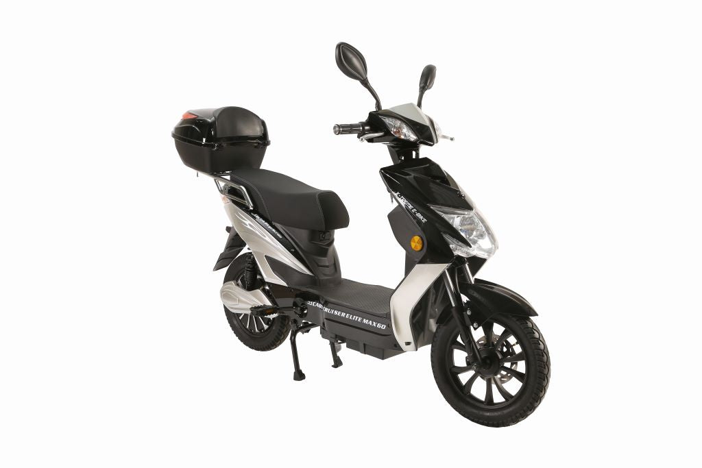 X-Treme Cabo 600 W Cruiser Elite Max 60 Volt Electric Scooter - Black - Right Angle