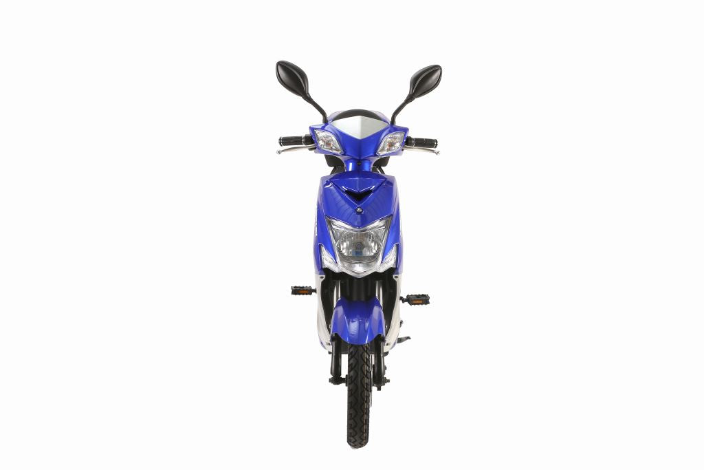 X-Treme Cabo 600 W Cruiser Elite Max 60 Volt Electric Scooter - Blue - Front