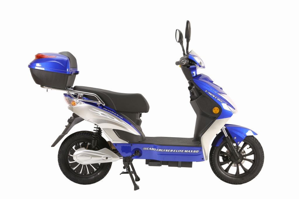 X-Treme Cabo 600 W Cruiser Elite Max 60 Volt Electric Scooter - Blue - Right Side