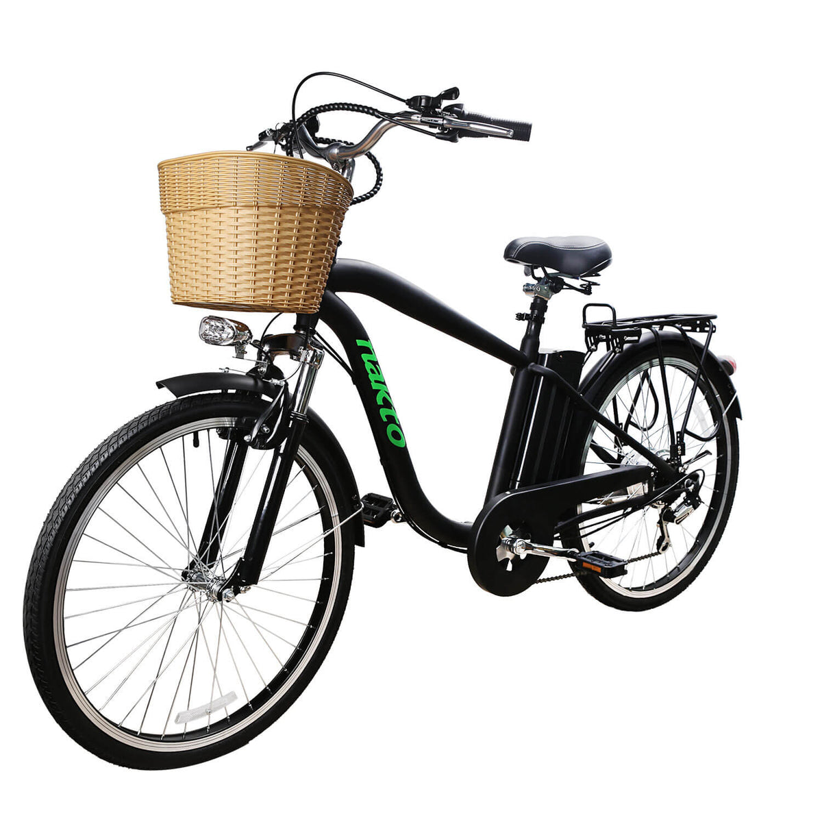 Nakto Camel City 26” Men’s Electric Bike, 250W 36V With Plastic Basket MEasurements