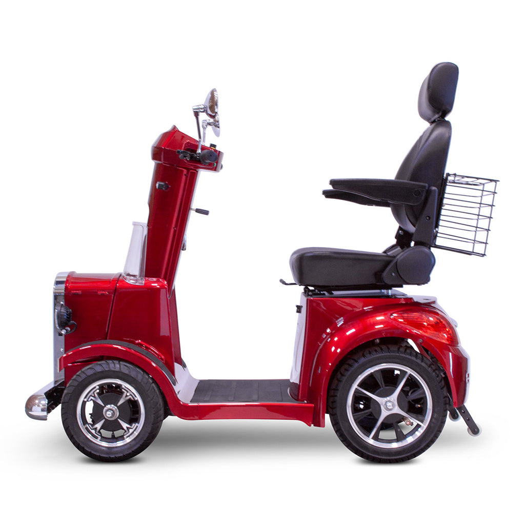 E-Wheels EW-VINTAGE 48V 700W 4-Wheel Mobility Scooter - Vintage Red