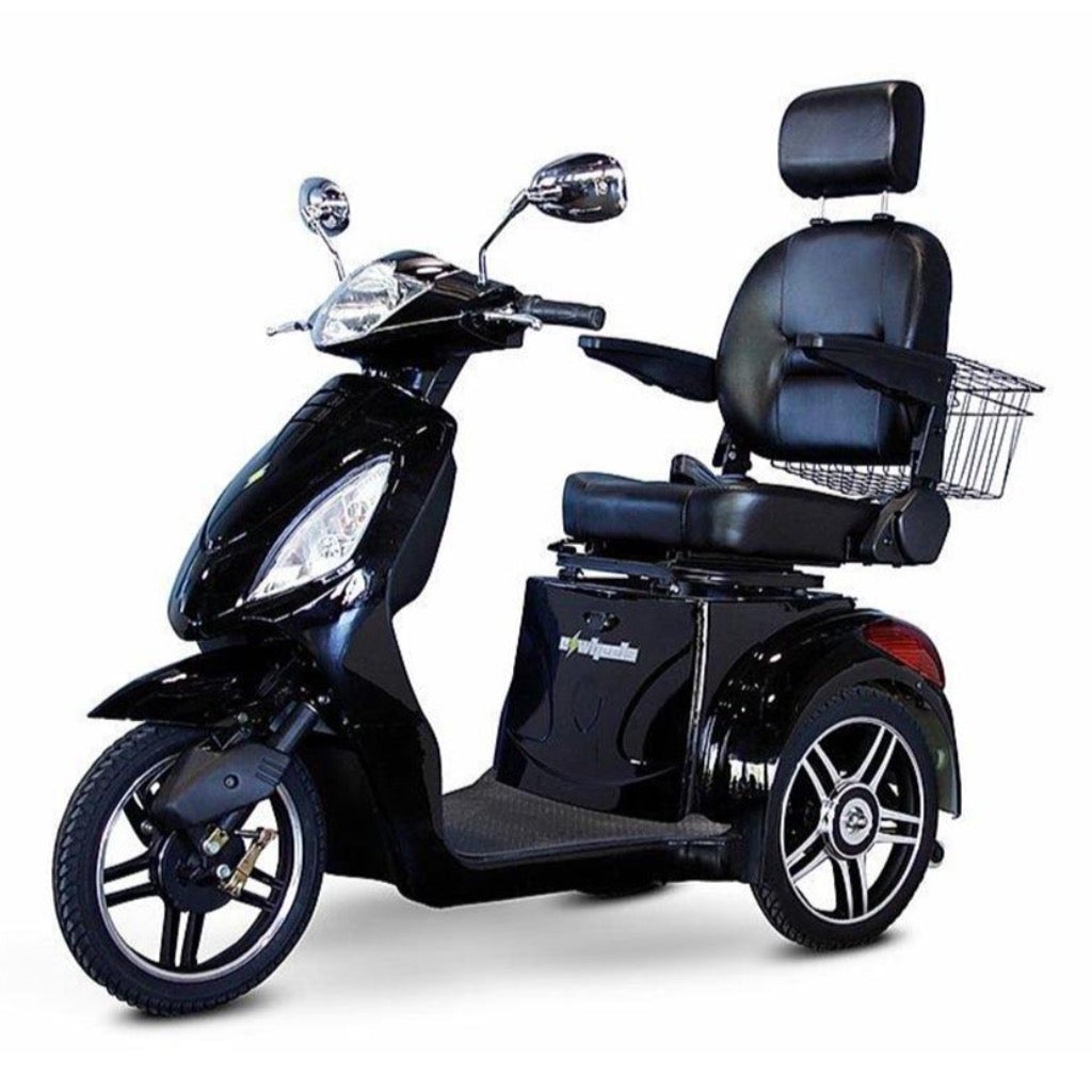E-Wheels EW-36 48V 500W 3-Wheel Mobility Scooter-Black-Elite