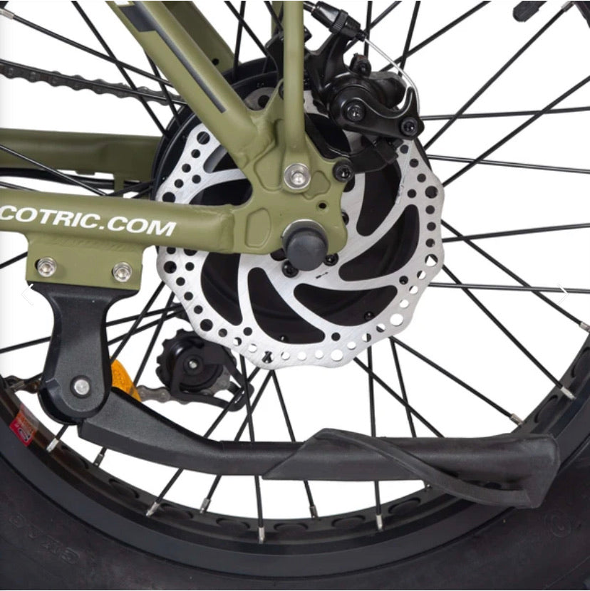 Ecotric 48V 500W Fat Tire Portable Folding Electric Bike Plus LCD Display