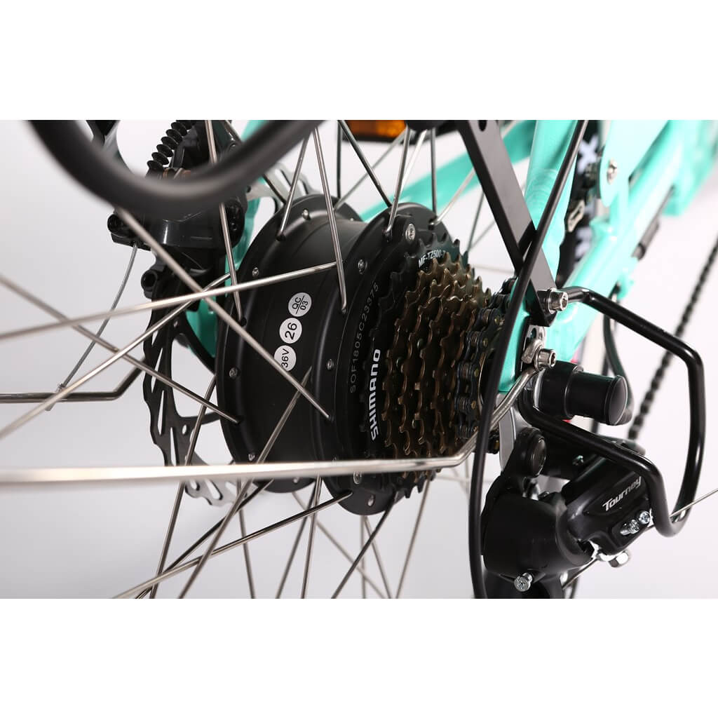 X-Treme Malibu Elite Max 36V 350W Step-Through Beach Cruiser Electric Bike