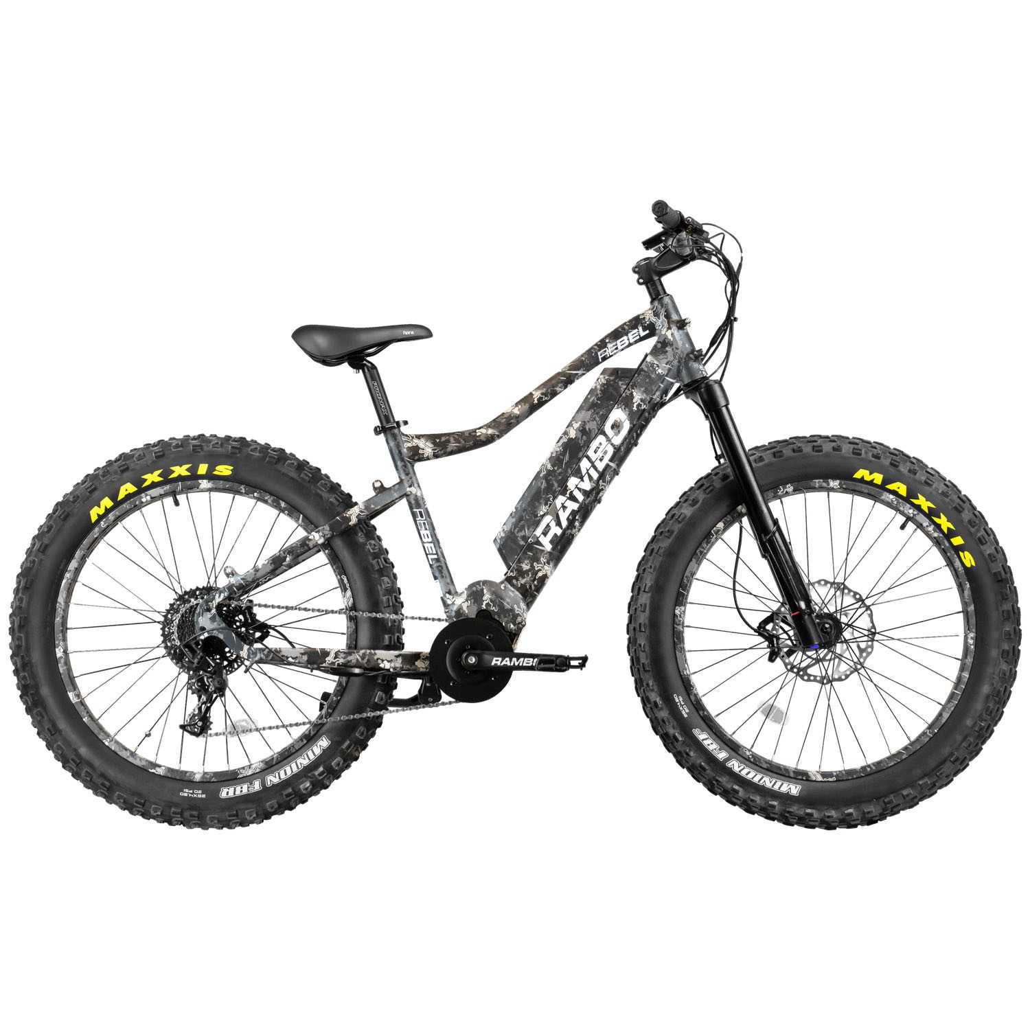 RAMBO The Rebel Fat Tire Mountain Electric Bike 1000W 48V All Terrain