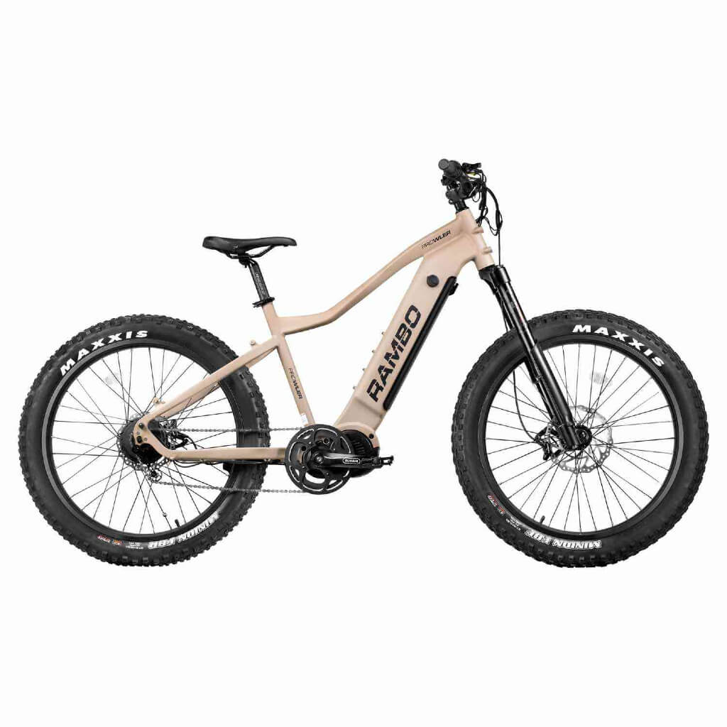 rambo electric bicycle RAMBO The Prowler 1000 XPE 1000W 48V Fat Tire Electric Hunting Bike