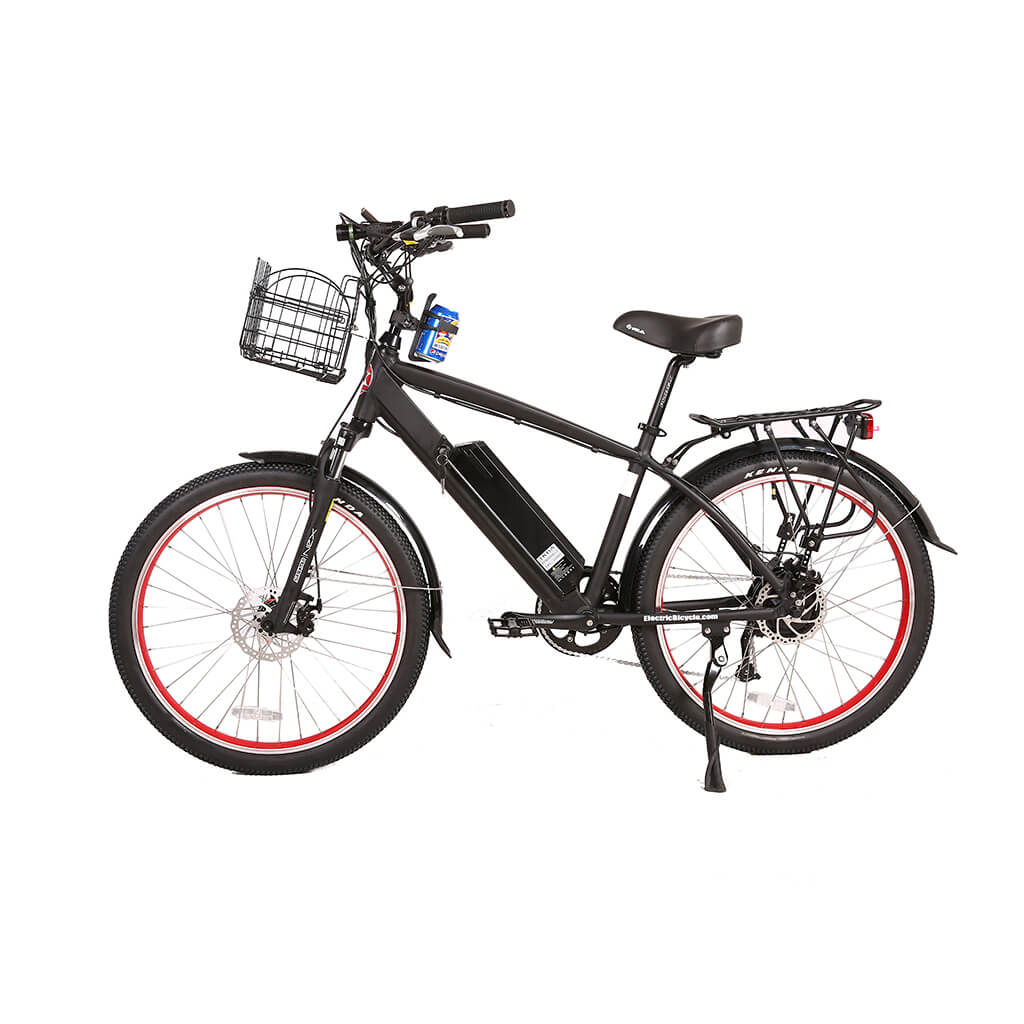 X-Treme Laguna 500W Beach Cruiser 48 Volt Electric Bike Black Left