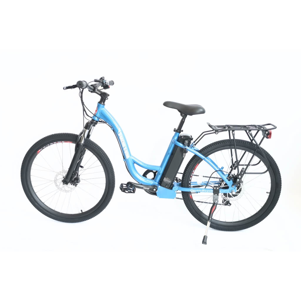 X-Treme TC-36 Step-Through 350W 36V Electric Mountain Bike baby blue left side