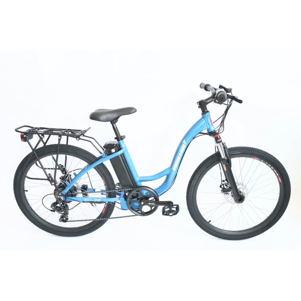 X-Treme TC-36 Step-Through 350W 36V Electric Mountain Bike baby blue right side