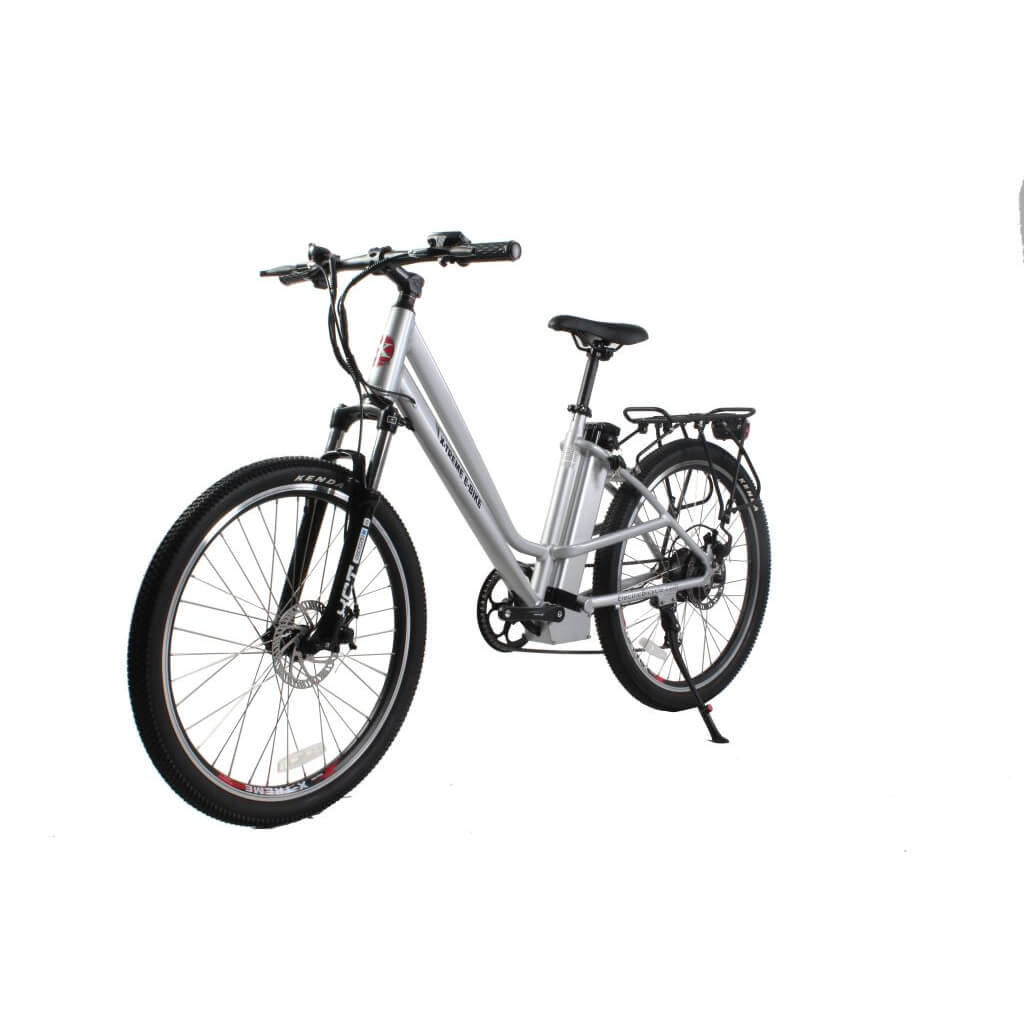 X-Treme Trail Climber Elite Max 350W 36V Step-Thru Mountain Electric Bike aluminum left angle